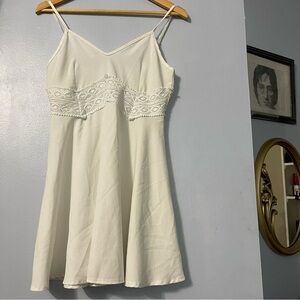 Elegant White Lace Chemise DRESS